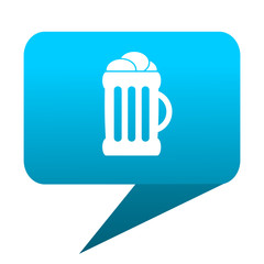 Aufkleber - beer blue bubble icon