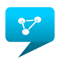 Aufkleber - chemistry blue bubble icon