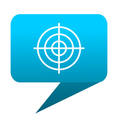 Poster - target blue bubble icon