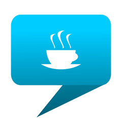 Poster - espresso blue bubble icon