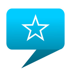 Aufkleber - star blue bubble icon