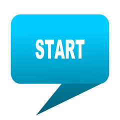 Aufkleber - start blue bubble icon
