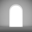 Abstract archway to the light vector template.