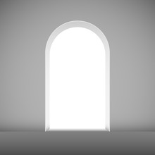 Abstract Archway To The Light Vector Template.