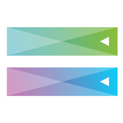 Fototapete - Empty button set flat design
