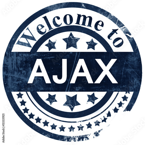 Fotografía Ajax stamp on white background