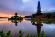 © Aqnus - View of mountain, lake and a temple in Bali Indonesia