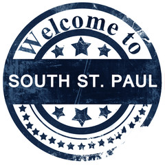 south st. paul stamp on white background