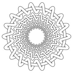 Poster - Nordic ethnic circular pattern