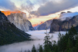 Fototapeta Góry - Beautiful view of Yosemite