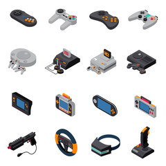 Sticker - Game Gadgets Isometric Icons Collection