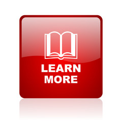 Fototapete - learn more blue bubble icon