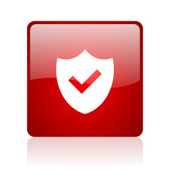 Poster - Shield blue bubble icon