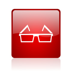 Aufkleber - 3d glasses blue bubble icon