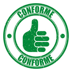 Logo conforme.