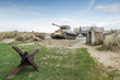American tank on Utah Beach, Normandy invasion landing
