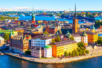 Wall Mural - Aerial panorama of Stockholm, Sweden