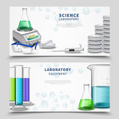 Sticker - Science Lab Equipment Banners