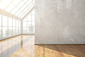 Poster - Empty concrete room
