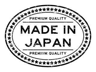 Wall Mural - Grunge black premium quality made in Japan with start icon oval