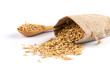 bowl of organic oat grains