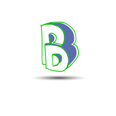 Aufkleber - letter font alphabet vector text design triangle