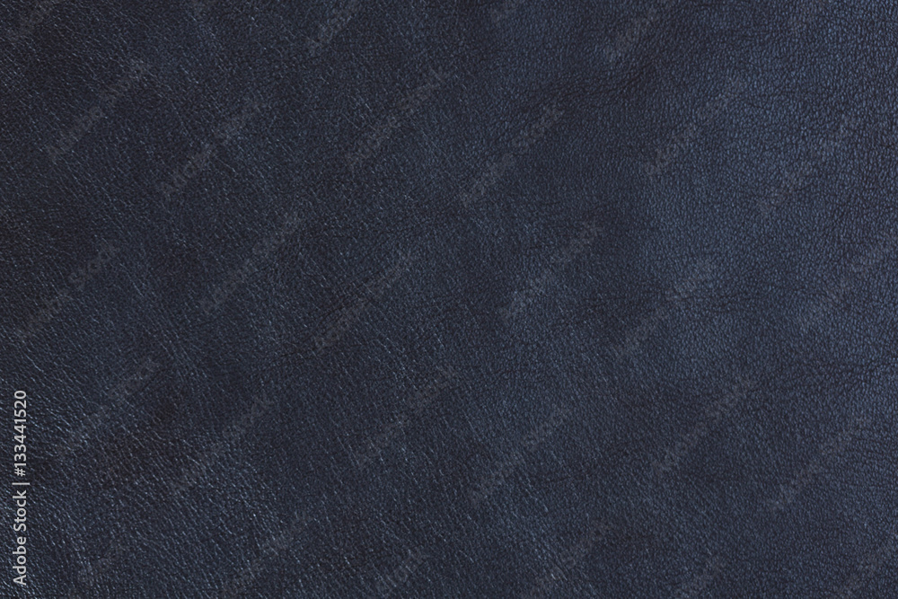Abstract blue natural leather texture.