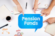 © STOATPHOTO - Pension Funds. The meeting at the white office table.