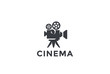 Cinema Old classic Camera Logo design. Film Video company icon