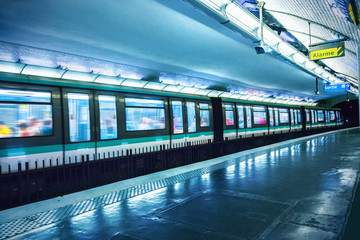 Metro station in Paris