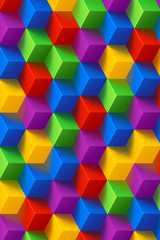 Wall Mural - cube background  061