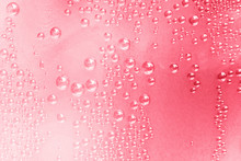 Pink Water Drops Background