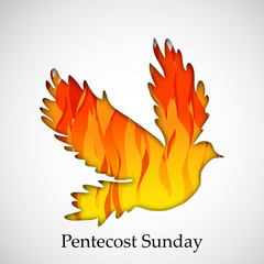 Wall Mural - Pentecost Sunday background