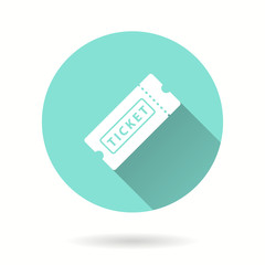 Wall Mural - Ticket - vector icon.