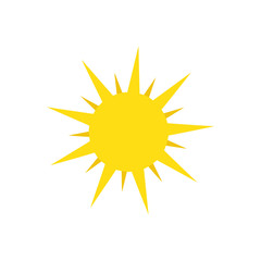 Sticker - yellow Sun icon