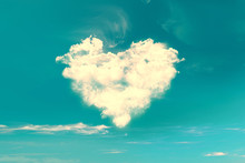 Clouds In The Shape Of A Heart, Vintage Process
