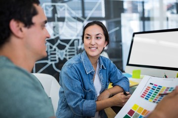 Aufkleber - Graphic designers working at desk