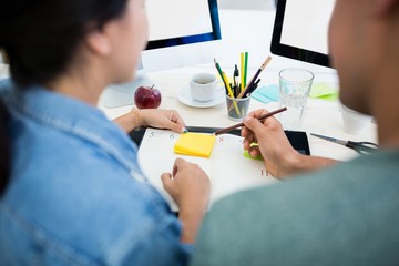 Poster - Graphic designers working at desk