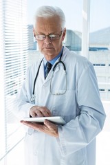 Poster - Doctor using digital tablet