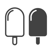 Popsicle Icon Transparent Vector Isolated