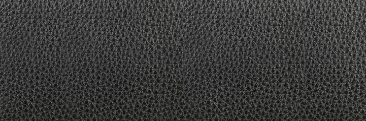 Poster - empty black leather texture for pattern and background