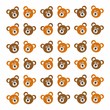 pattern for baby, toy bear