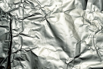 crushed tinfoil as a textured background