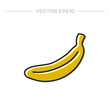 © chernous - doodle icon. banana. vector illustration