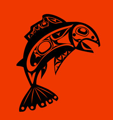 Native fish Vector