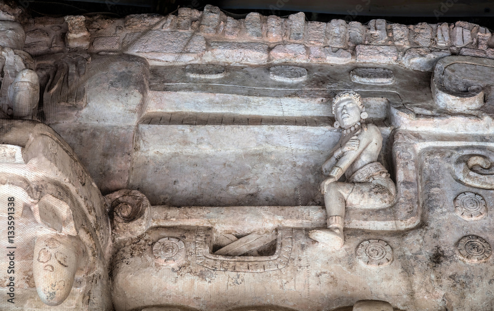 Exterior facade of the tomb of U Kait Kan Leak Tok, a ruler of Ek Balam