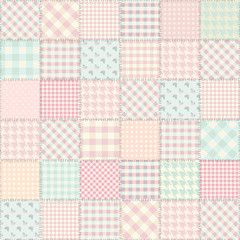Fototapete - Patchwork in style Shabby chic