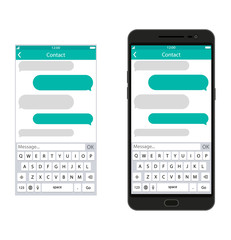 Poster - Smartphone with messaging sms app