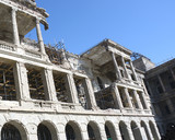 Collapsed terrace of palace