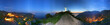 Maratea, panorama notturno a 360° con statua del Redentore